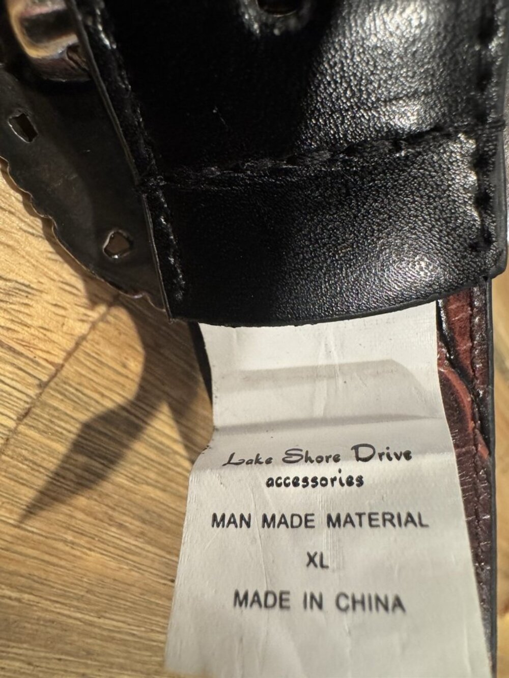 LAKE SHORE DRIVE ACCESSORIES WOMEN'S BELT REVERSIBLE BLACK/BROWN XL EMBOSSED NEW - Picture 10 of 12